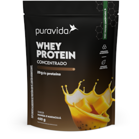 WHEY PROTEIN MANGA E MARACUJA WPC 450G