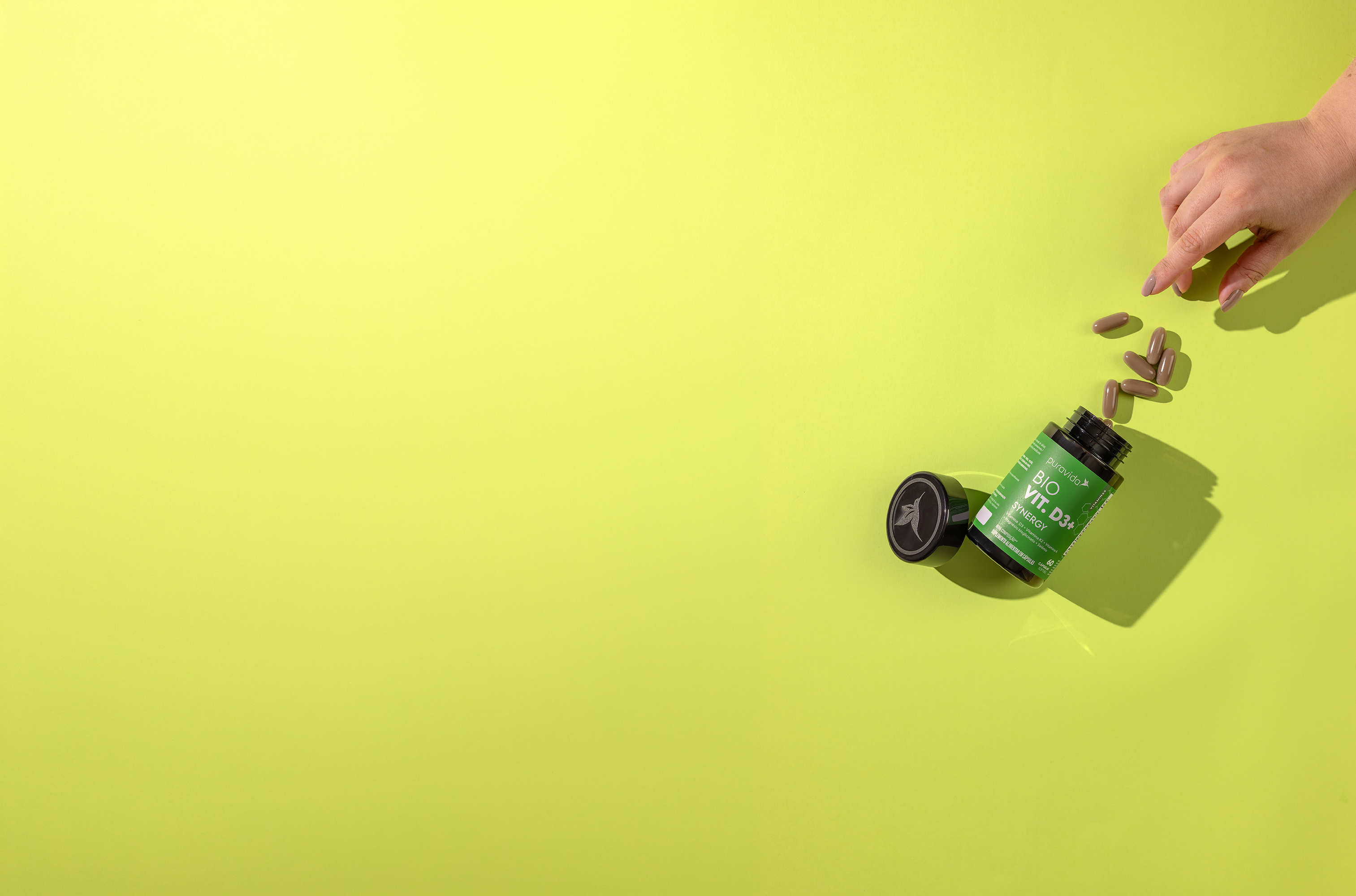 Bio Vit. D3+ Synergy — pote e cápsulas